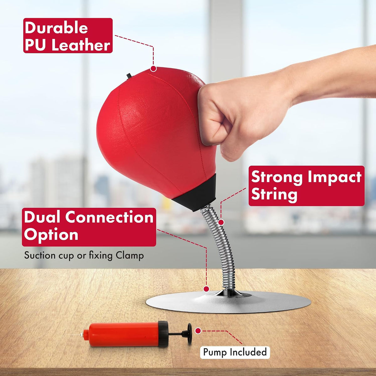 GLACIAL Desktop Stress Relief Punching Bag – 3 Colors - Flex Gamingproduct_type