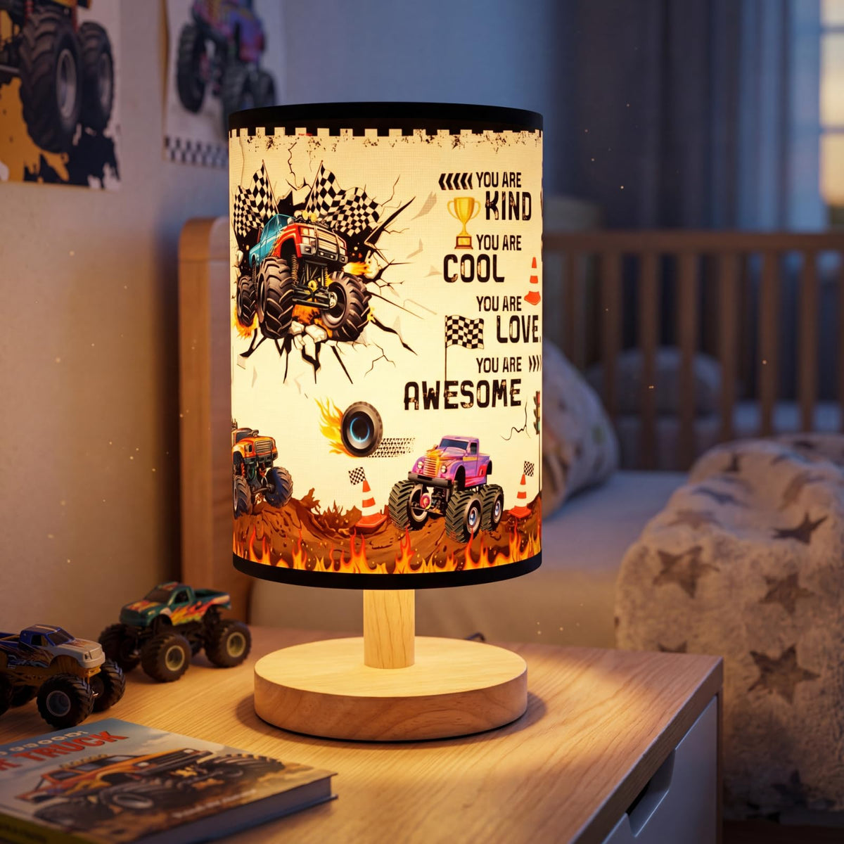 Glooglitter Linen Bedside Lamp – 21 Styles - Flex Gamingproduct_type