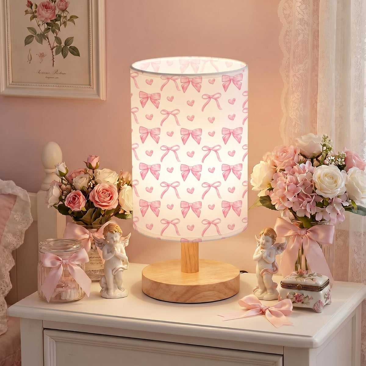 Glooglitter Linen Bedside Lamp – 21 Styles - Flex Gamingproduct_type