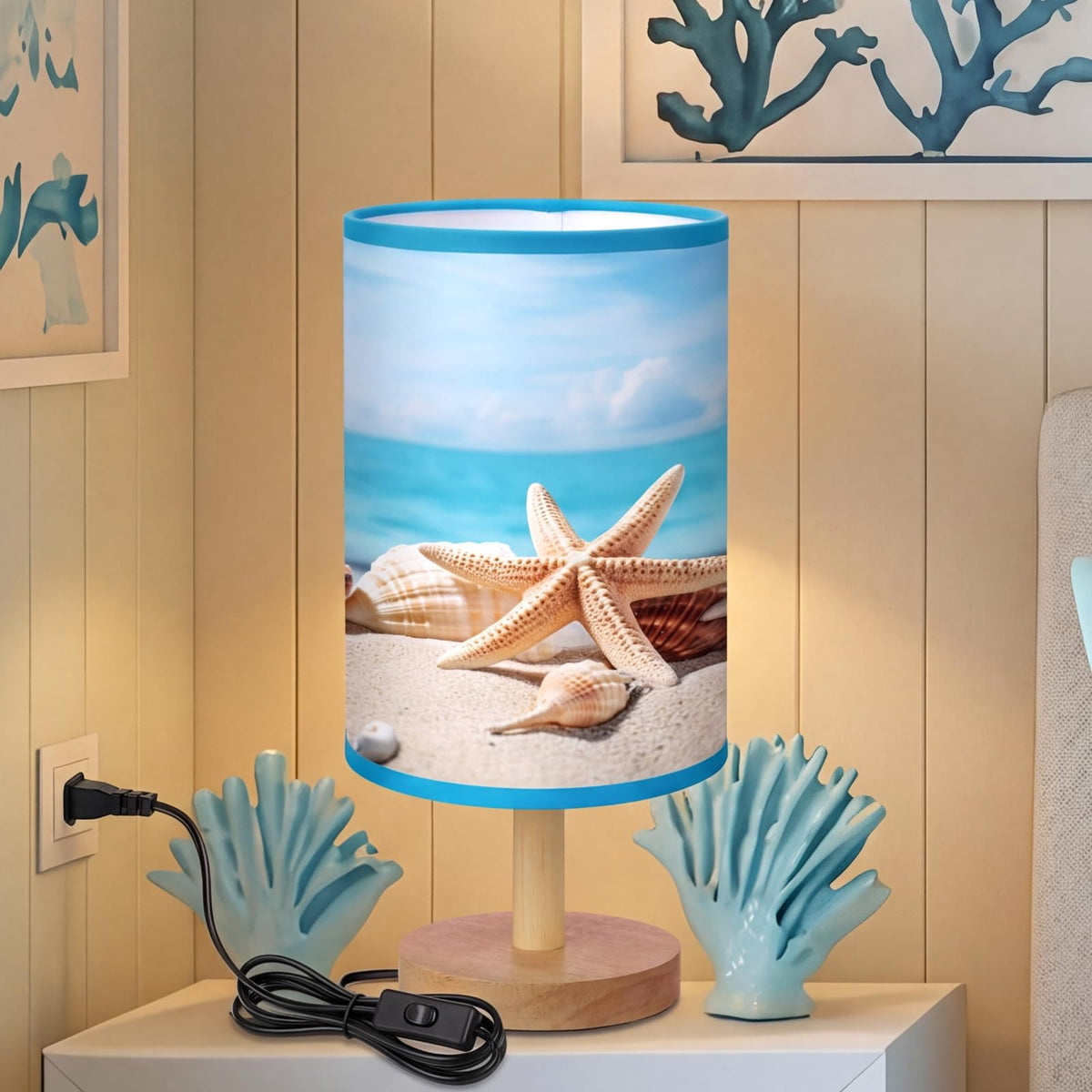 Glooglitter Linen Bedside Lamp – 21 Styles - Flex Gamingproduct_type