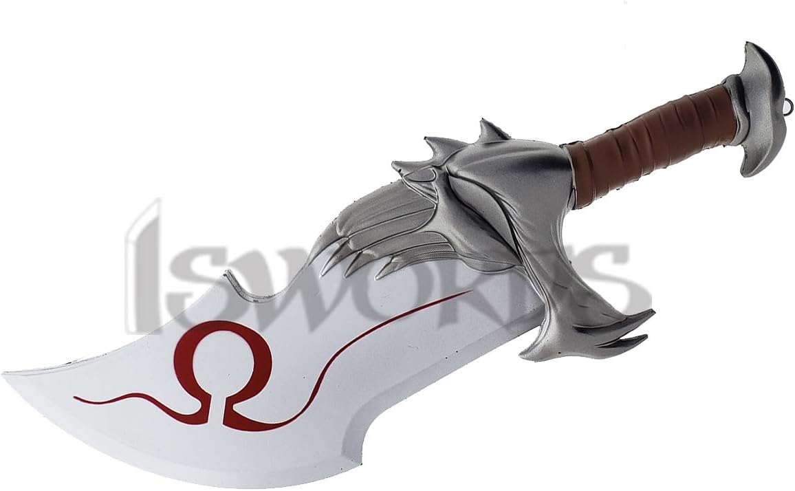 God of War Kratos Blades of Chaos – Foam Cosplay Props, 17" with Chain, Silver - Flex Gamingproduct_type