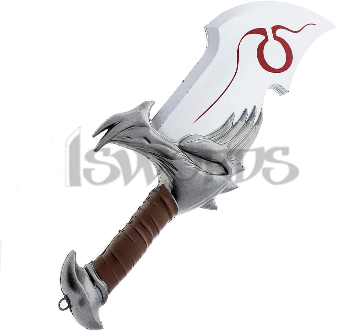 God of War Kratos Blades of Chaos – Foam Cosplay Props, 17" with Chain, Silver - Flex Gamingproduct_type