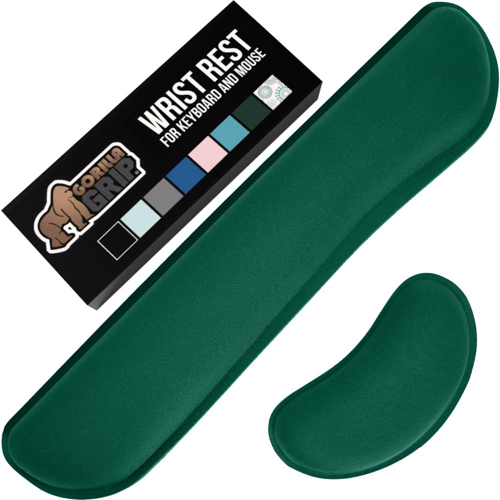 Gorilla Grip Memory Foam Wrist Rest Set – 2 Sizes & 8 Colors - Flex Gamingproduct_type