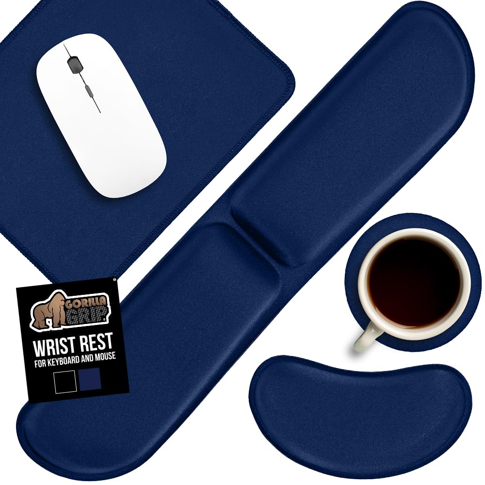 Gorilla Grip Memory Foam Wrist Rest Set – 2 Sizes & 8 Colors - Flex Gamingproduct_type