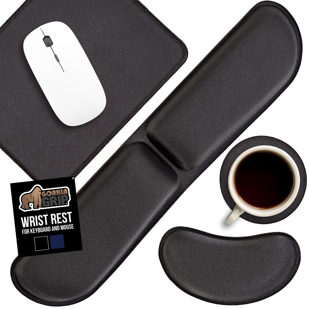 Gorilla Grip Memory Foam Wrist Rest Set – 2 Sizes & 8 Colors - Flex Gamingproduct_type