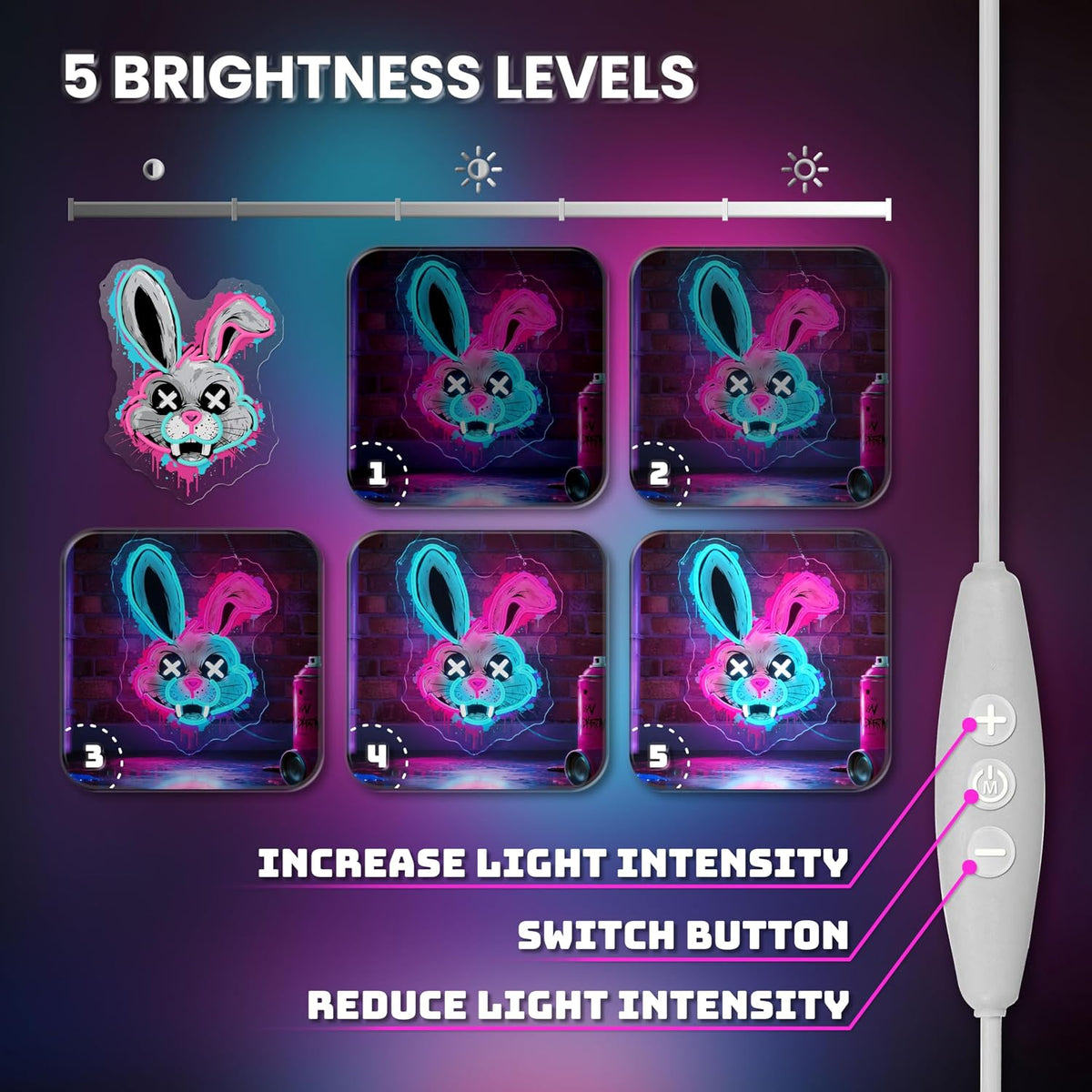 Graxie Cute Character LED Neon Sign – 3 Designs - Flex Gamingproduct_type