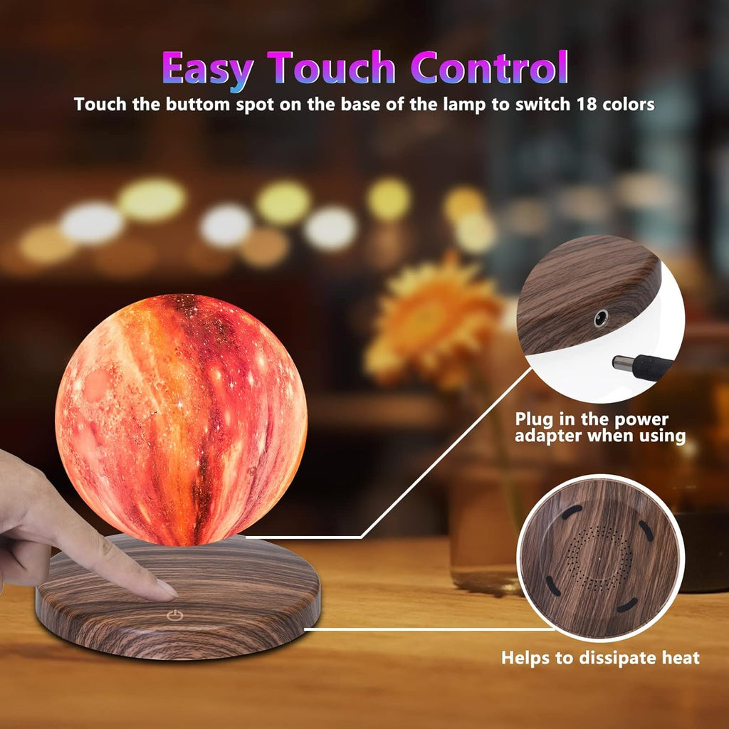 GROPINFLY Levitating Moon Lamp – 18 Colors & Multicolor - Flex Gamingproduct_type