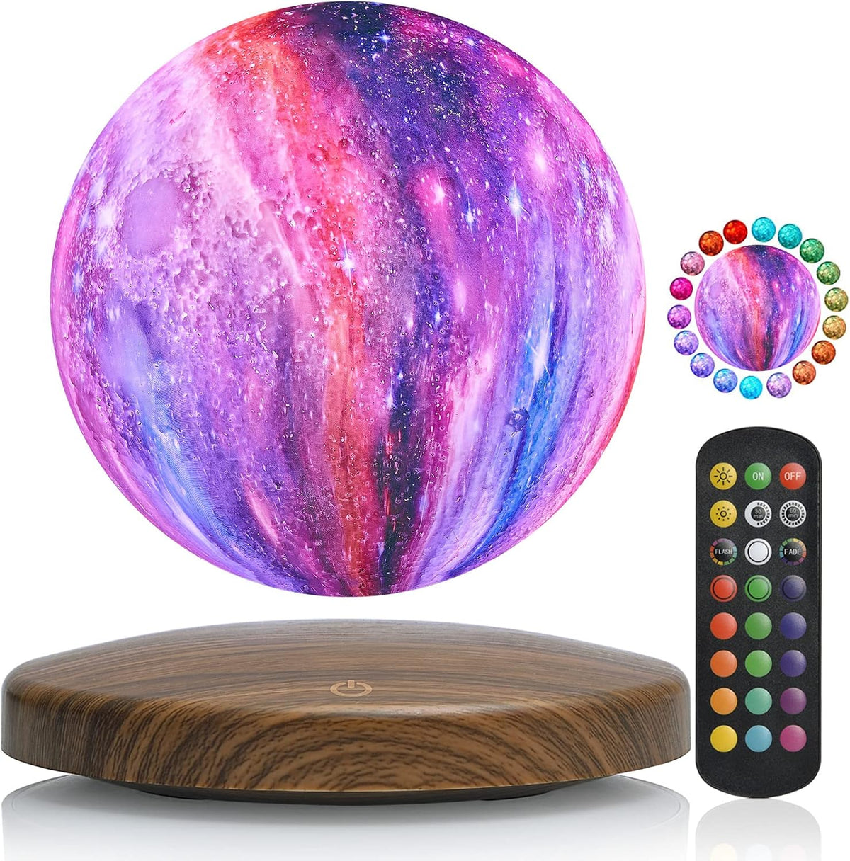 GROPINFLY Levitating Moon Lamp – 18 Colors & Multicolor - Flex Gamingproduct_type