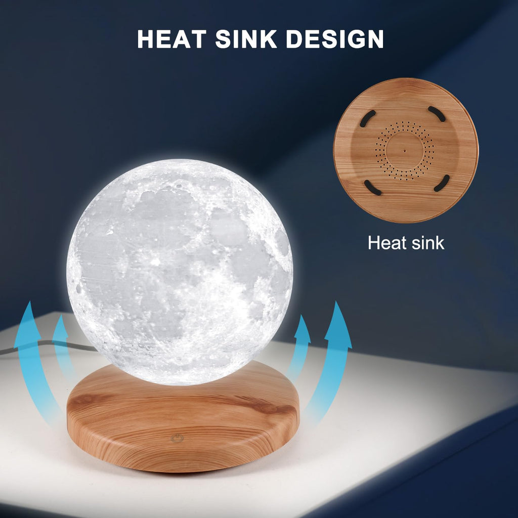GROPINFLY Levitating Moon Lamp – 18 Colors & Multicolor - Flex Gamingproduct_type