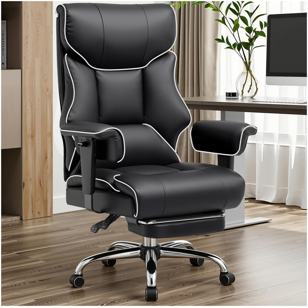 GTPLAYER Big & Tall Gaming Chair 400lbs with Pocket Spring & Footrest – 8 Colors - Flex Gamingproduct_type
