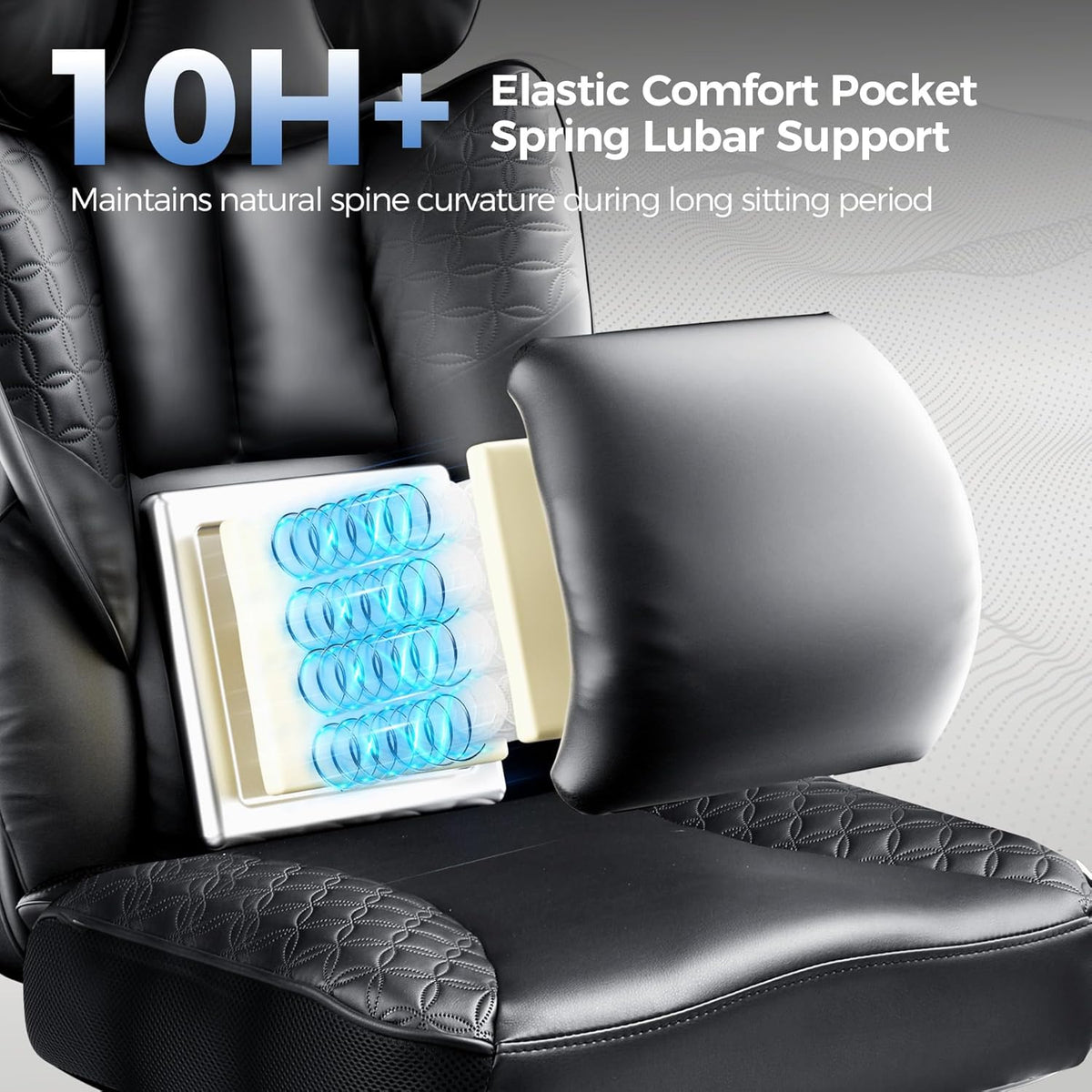 GTPLAYER Big & Tall Gaming Chair 400lbs with Pocket Spring & Footrest – 8 Colors - Flex Gamingproduct_type