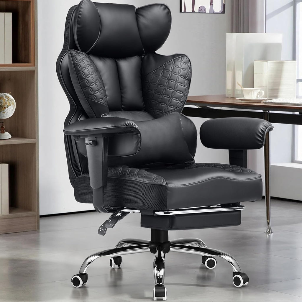 GTPLAYER Big & Tall Gaming Chair 400lbs with Pocket Spring & Footrest – 8 Colors - Flex Gamingproduct_type