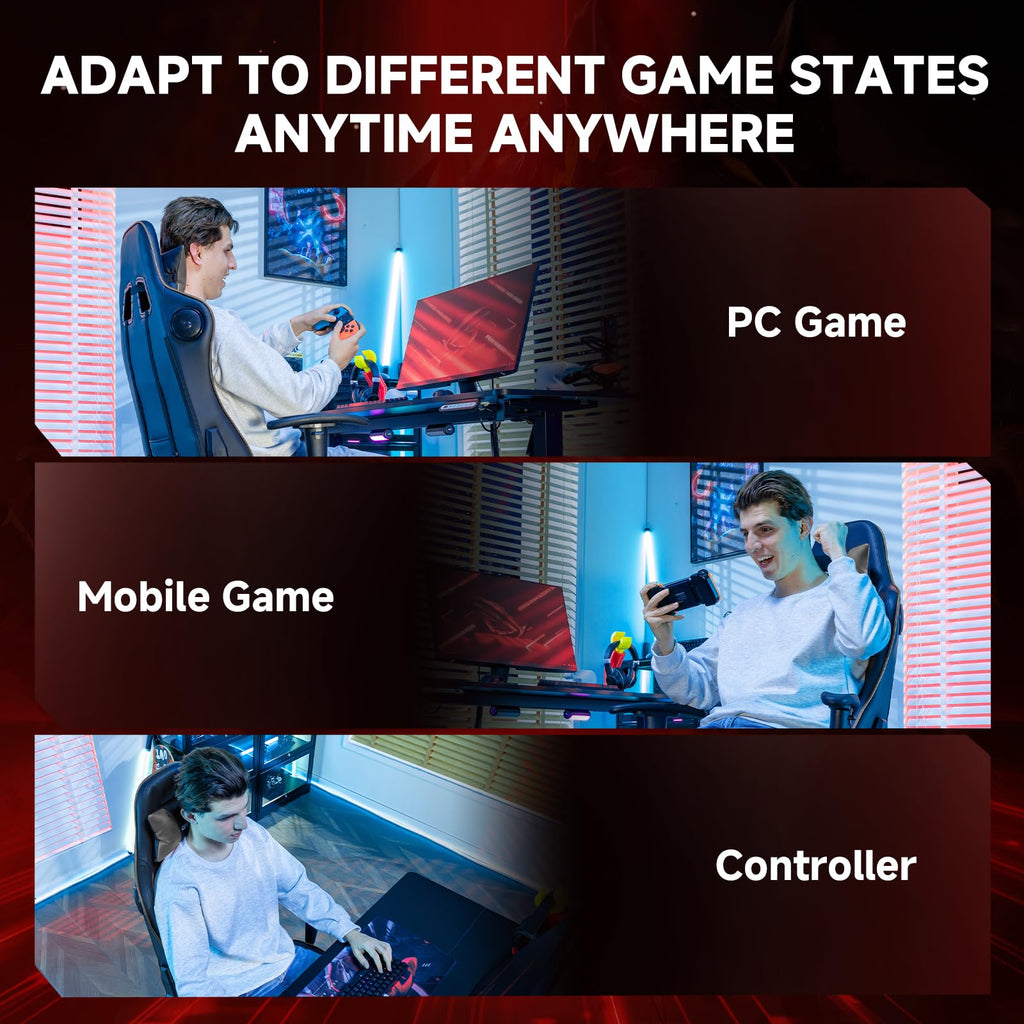 GTPLAYER Gaming Chair with Bluetooth 5.3 Speakers, 3D Armrests & Retractable Footrest – 10 Colors - Flex Gamingproduct_type