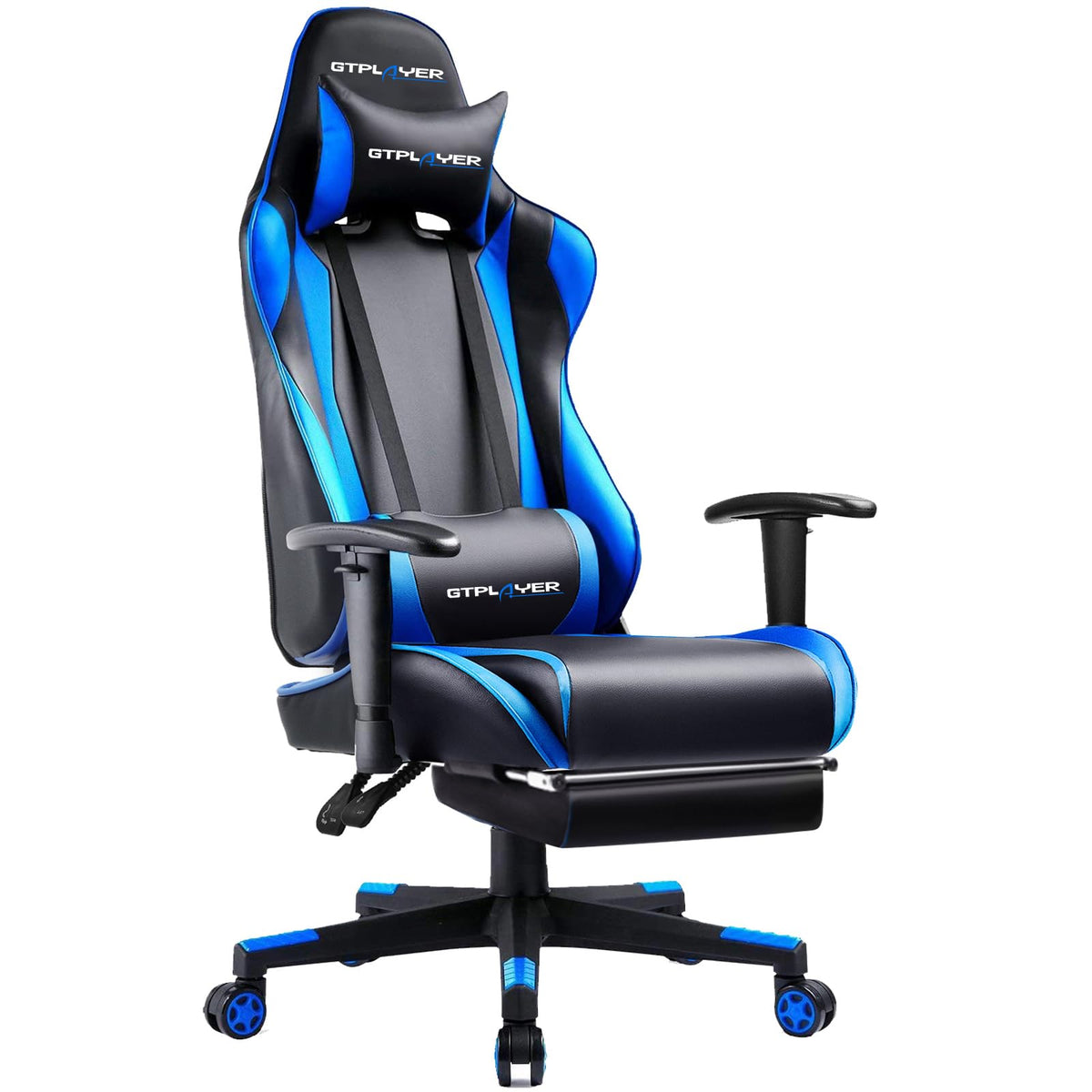 GTPLAYER Gaming Chair with Footrest, 3D Armrests & Lumbar Support – 8 Colors - Flex Gamingproduct_type