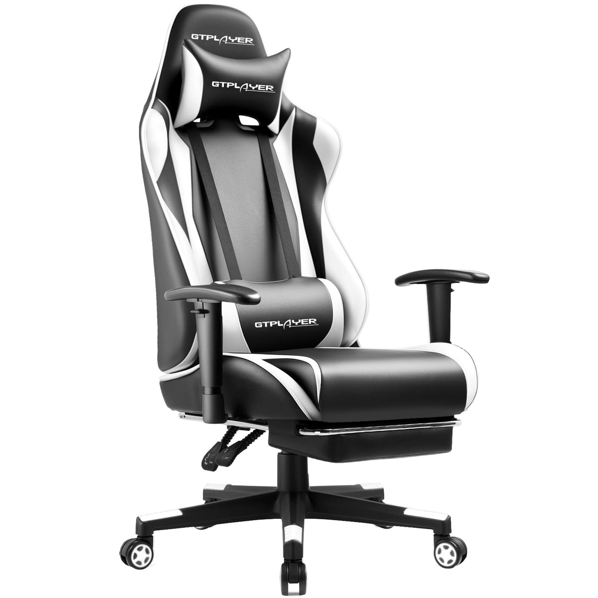 GTPLAYER Gaming Chair with Footrest, 3D Armrests & Lumbar Support – 8 Colors - Flex Gamingproduct_type