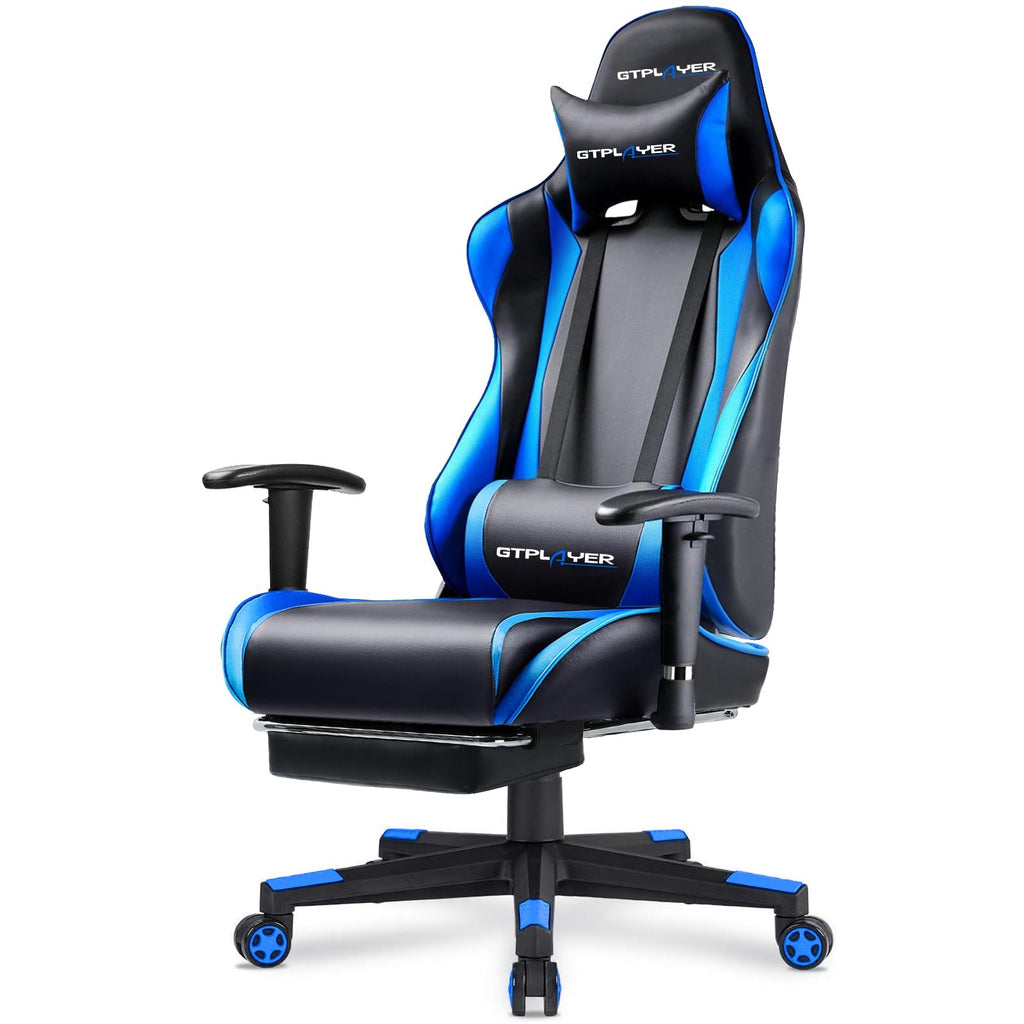 GTPLAYER Gaming Chair with Footrest, 3D Armrests & Lumbar Support – 8 Colors - Flex Gamingproduct_type