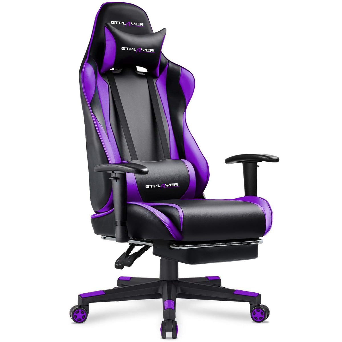 GTPLAYER Gaming Chair with Footrest, 3D Armrests & Lumbar Support – 8 Colors - Flex Gamingproduct_type