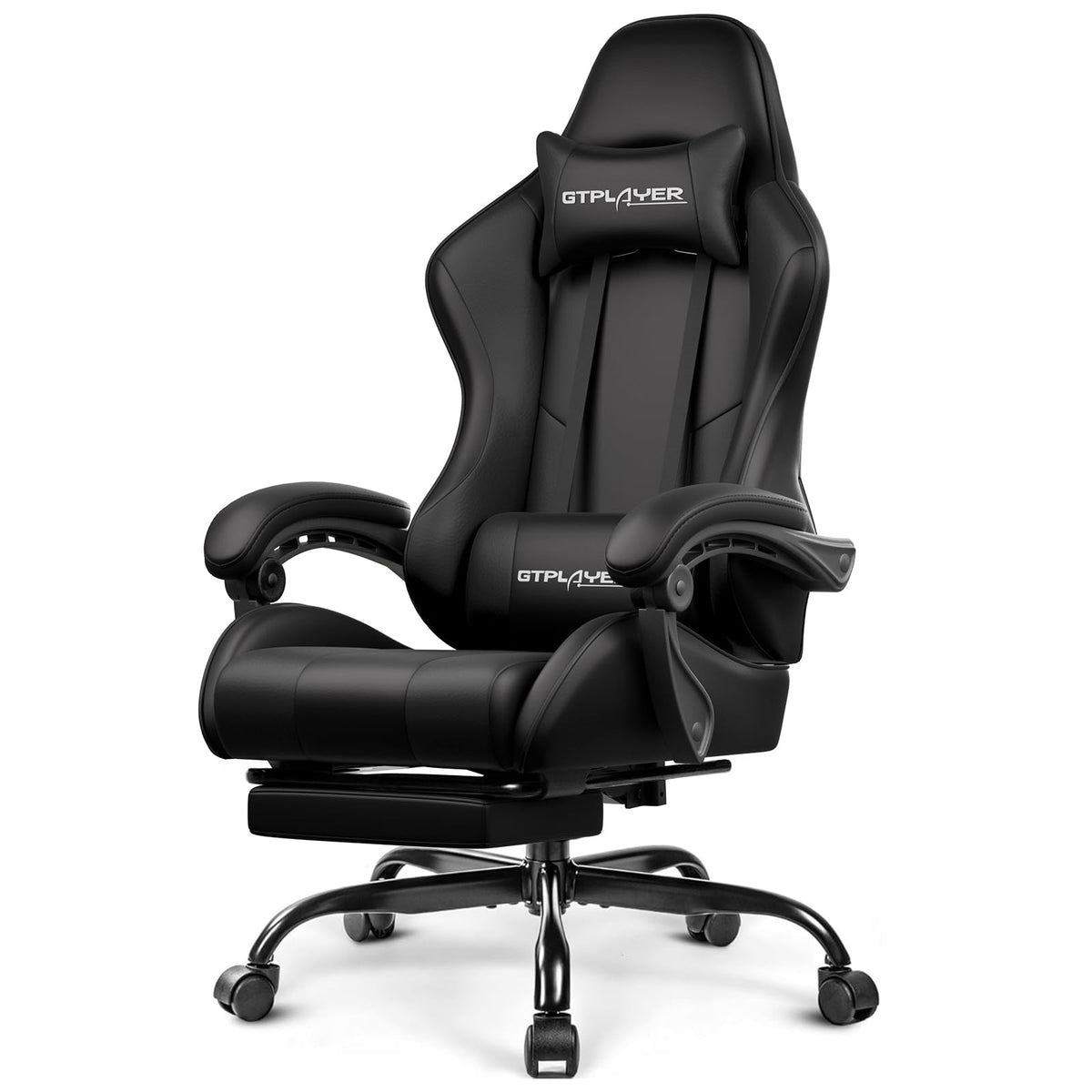 GTPLAYER Gaming Chair with Footrest & Lumbar Support, 300lb Capacity – 12 Colors - Flex Gamingproduct_type