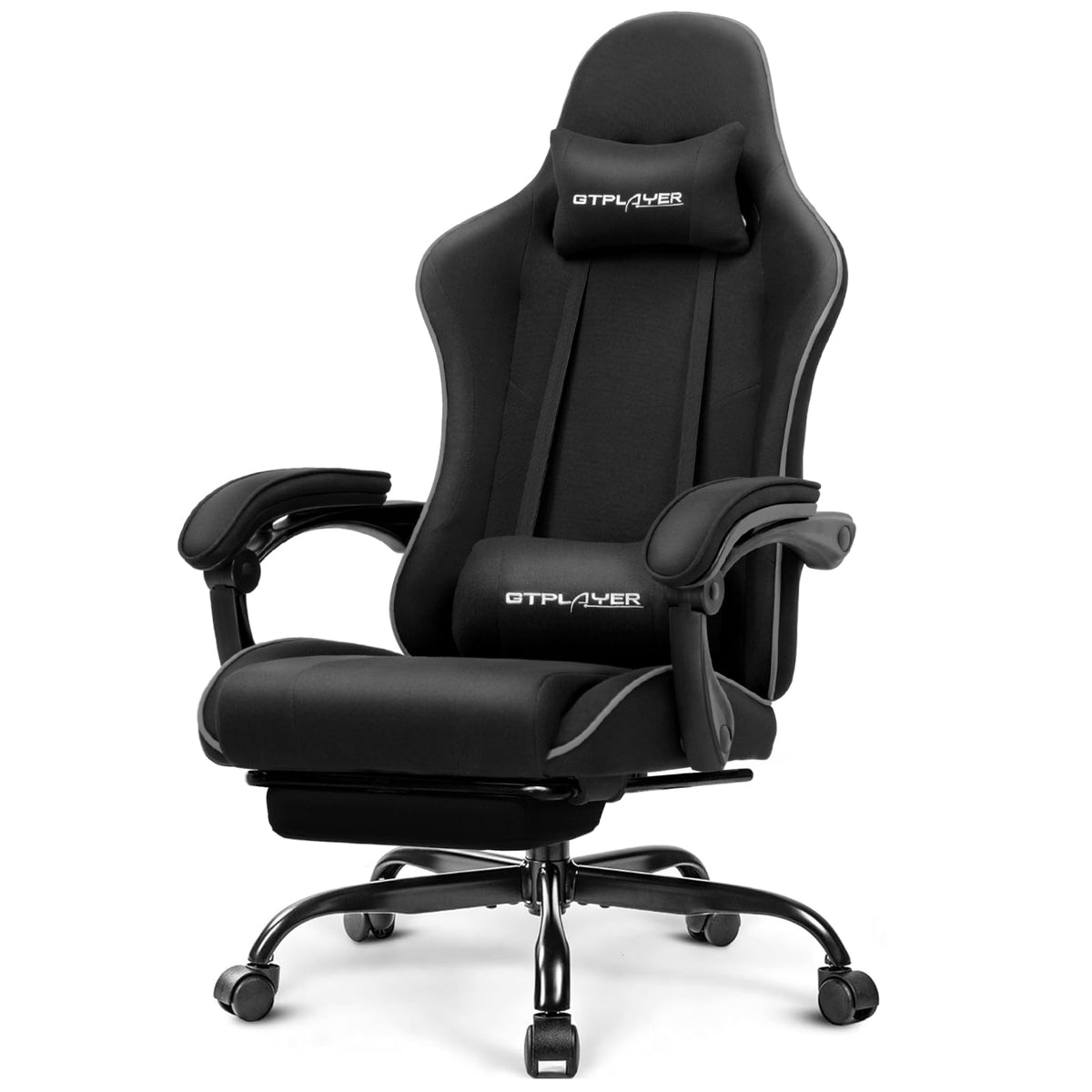 GTPLAYER Gaming Chair with Footrest & Lumbar Support, 300lb Capacity – 12 Colors - Flex Gamingproduct_type