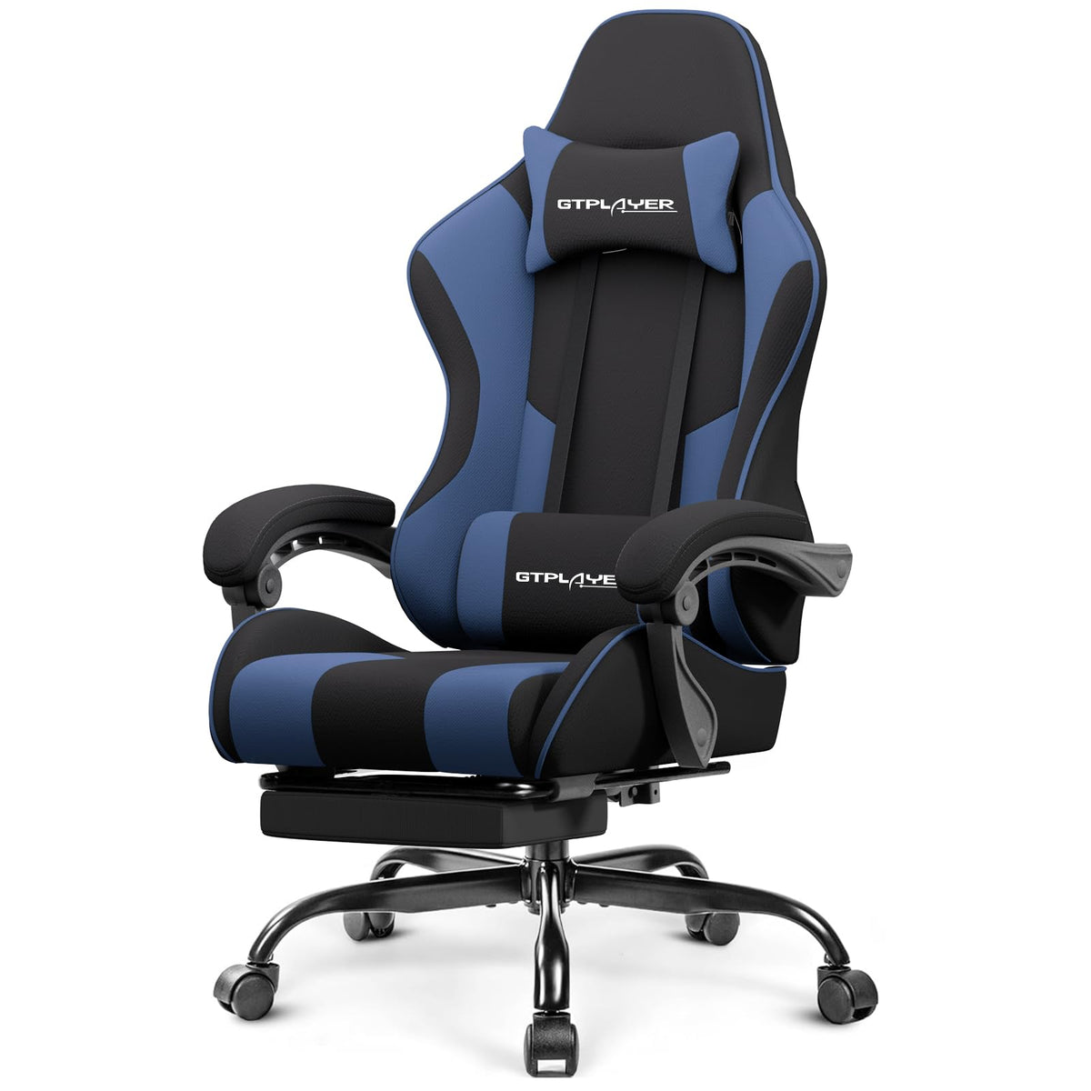 GTPLAYER Gaming Chair with Footrest & Lumbar Support, 300lb Capacity – 12 Colors - Flex Gamingproduct_type