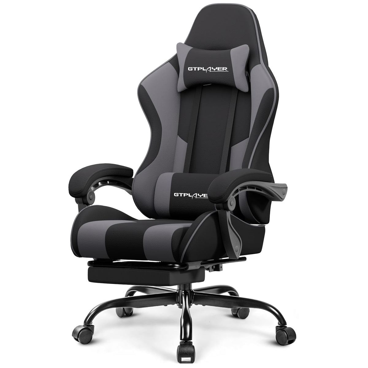 GTPLAYER Gaming Chair with Footrest & Lumbar Support, 300lb Capacity – 12 Colors - Flex Gamingproduct_type