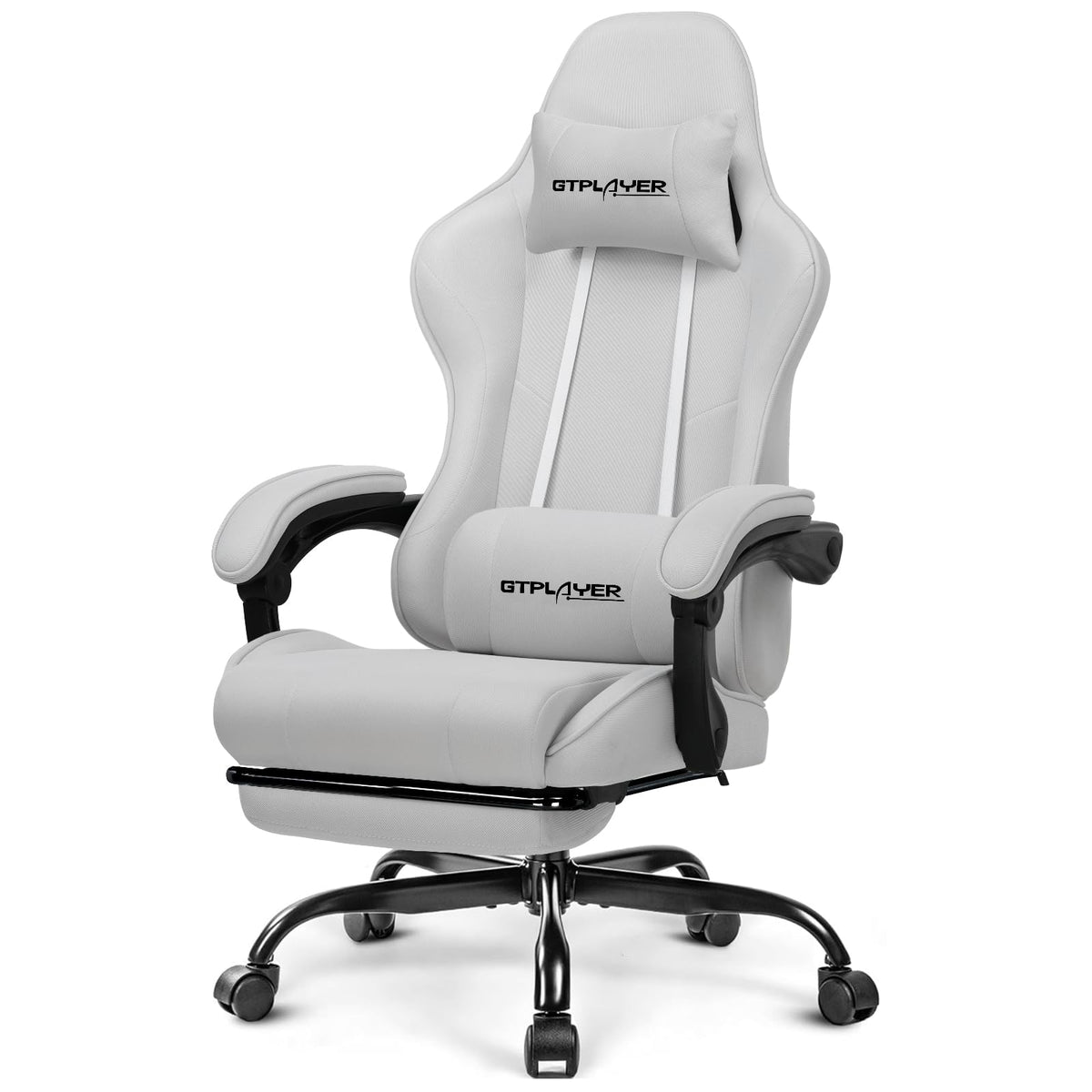 GTPLAYER Gaming Chair with Footrest & Lumbar Support, 300lb Capacity – 12 Colors - Flex Gamingproduct_type