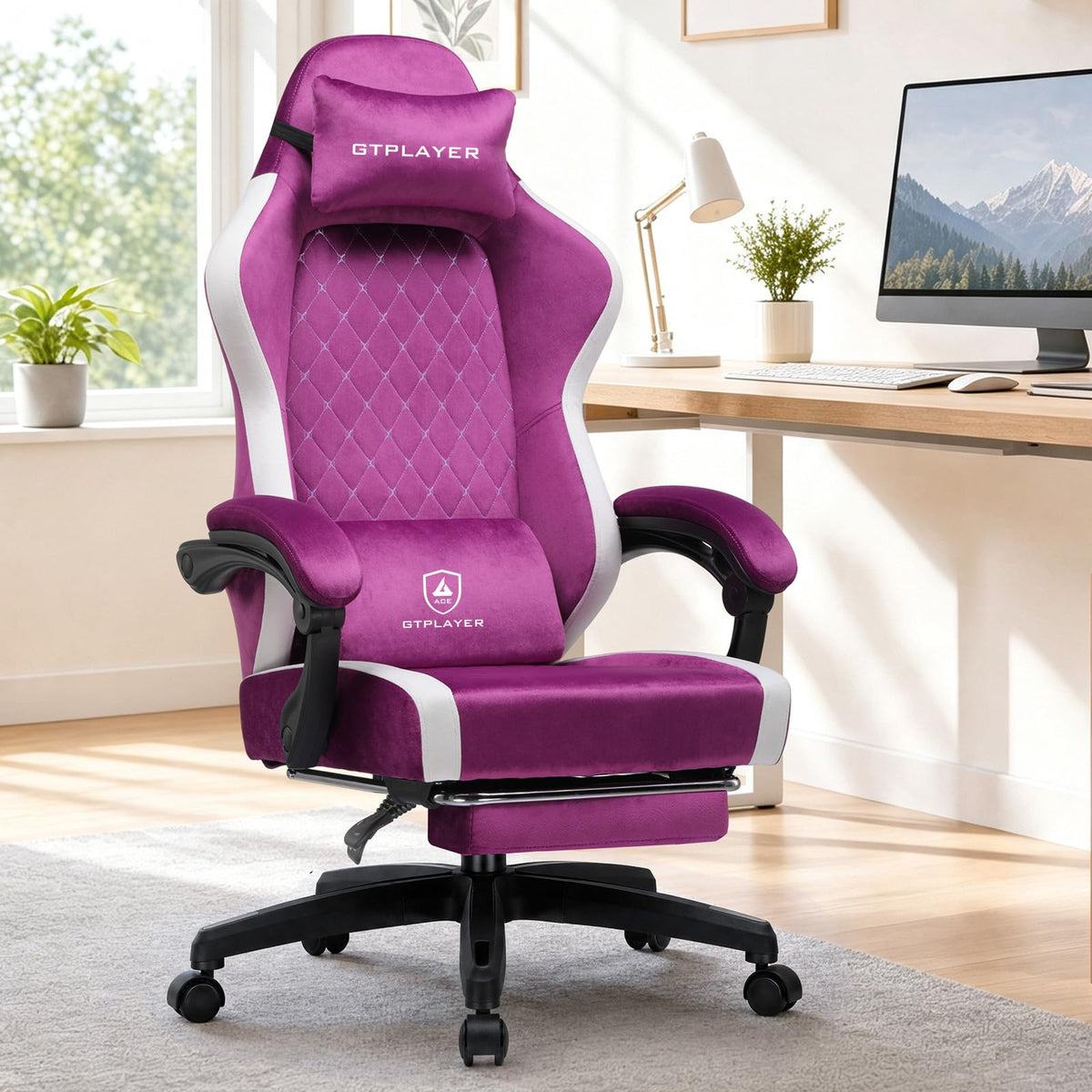 GTPLAYER Gaming Chair with Pocket Springs & Footrest – 15 Colors - Flex Gamingproduct_type