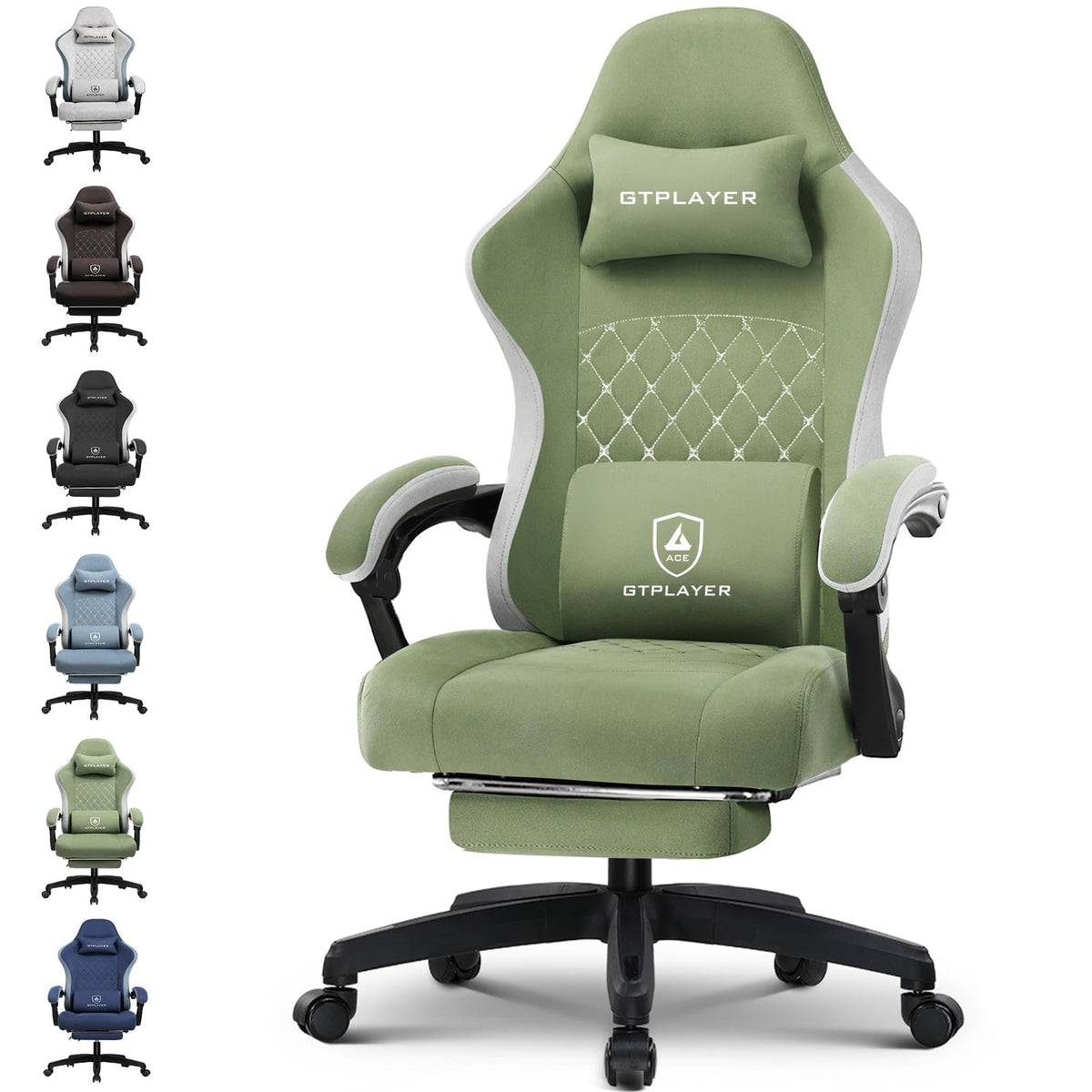 GTPLAYER Gaming Chair with Pocket Springs & Footrest – 15 Colors - Flex Gamingproduct_type