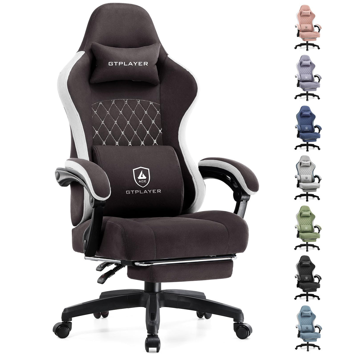 GTPLAYER Gaming Chair with Pocket Springs & Footrest – 15 Colors - Flex Gamingproduct_type