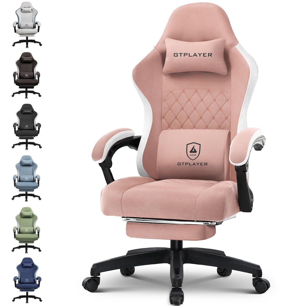 GTPLAYER Gaming Chair with Pocket Springs & Footrest – 15 Colors - Flex Gamingproduct_type