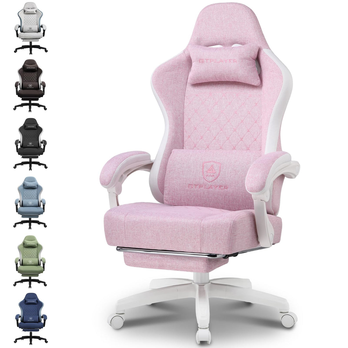 GTPLAYER Gaming Chair with Pocket Springs & Footrest – 15 Colors - Flex Gamingproduct_type