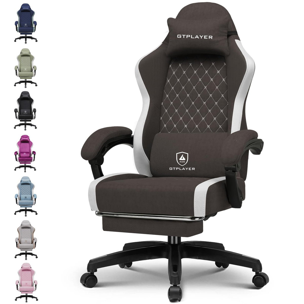 GTPLAYER Gaming Chair with Pocket Springs & Footrest – 15 Colors - Flex Gamingproduct_type