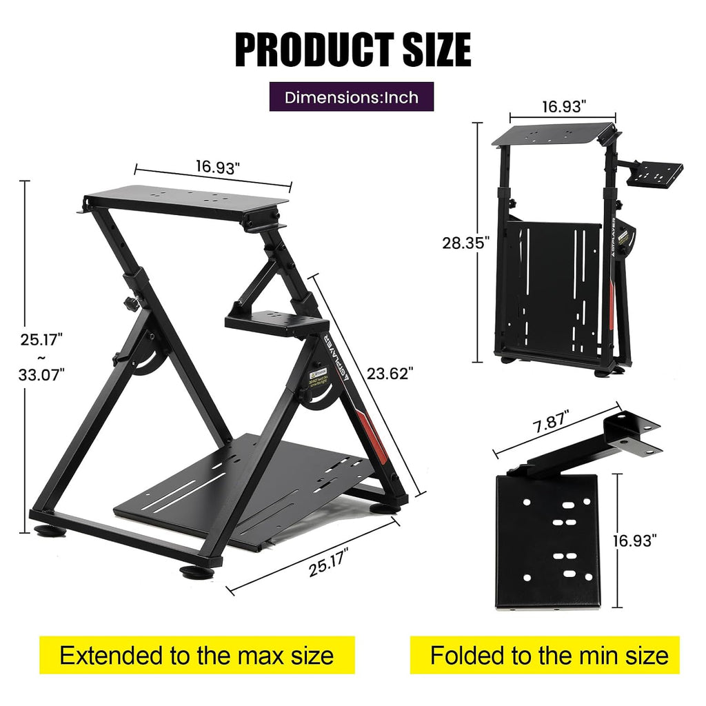 GTPLAYER GTS04 Sim Racing Wheel Stand – 3 Options - Flex Gamingproduct_type
