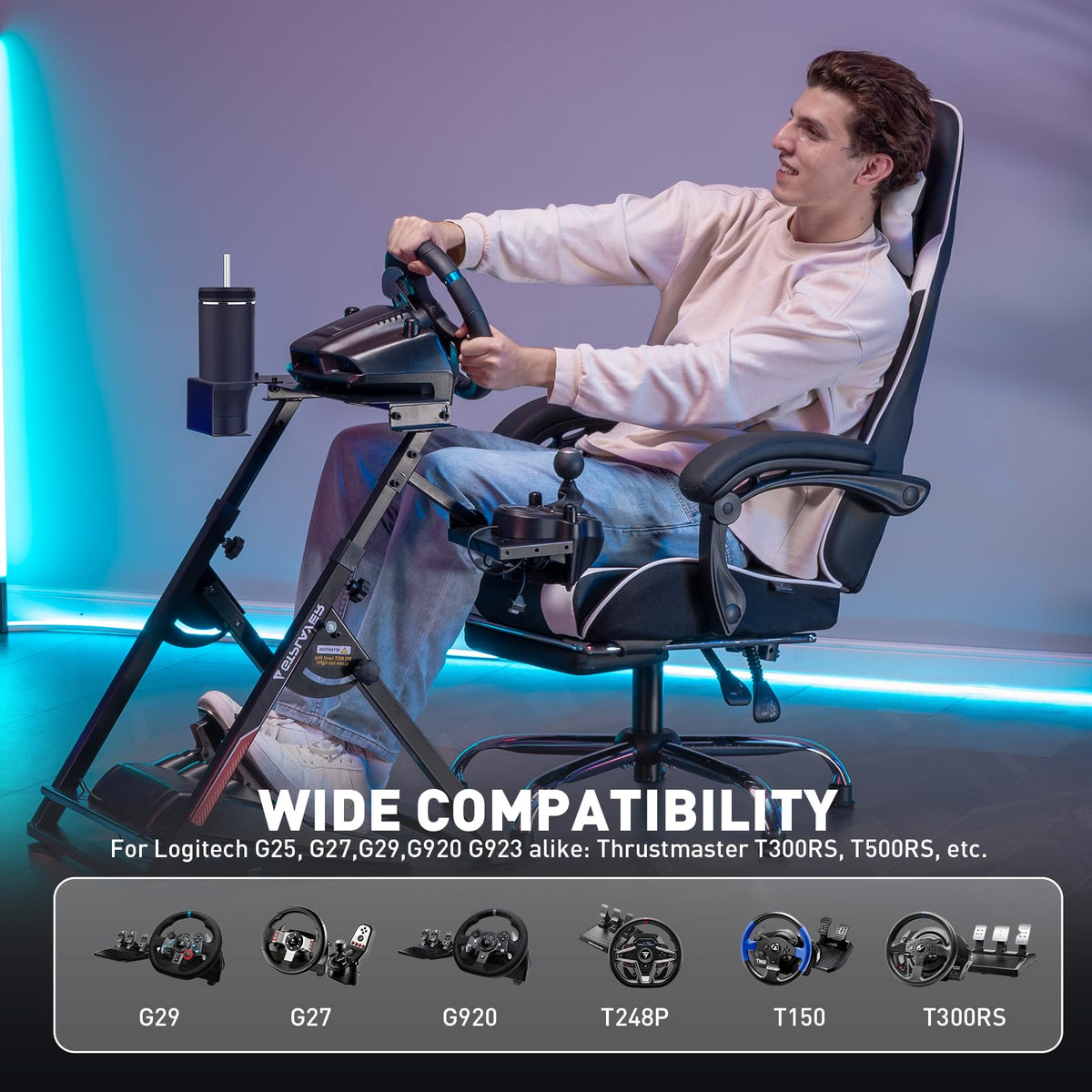 GTPLAYER GTS04 Sim Racing Wheel Stand – 3 Options - Flex Gamingproduct_type