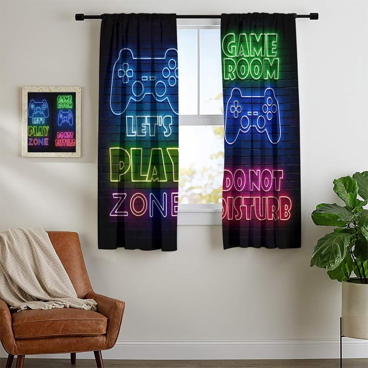 GY Gaming Blackout Curtains, 2 Panels – 7 Sizes & 2 Patterns - Flex Gamingproduct_type