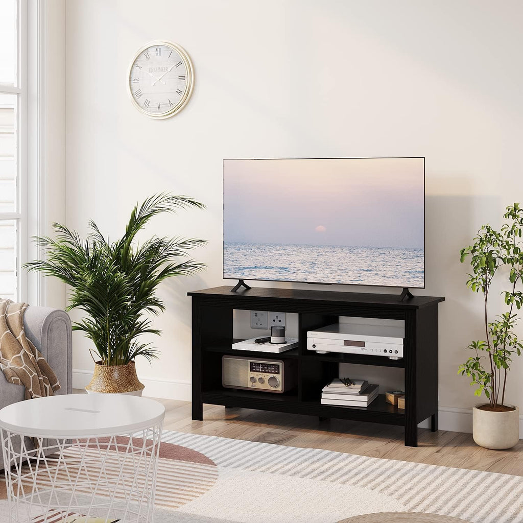 Gyger 43" TV Stand with 4 Open Shelves, Mid-Century Modern – 2 Colors - Flex Gamingproduct_type