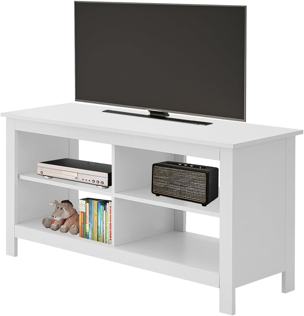 Gyger 43" TV Stand with 4 Open Shelves, Mid-Century Modern – 2 Colors - Flex Gamingproduct_type