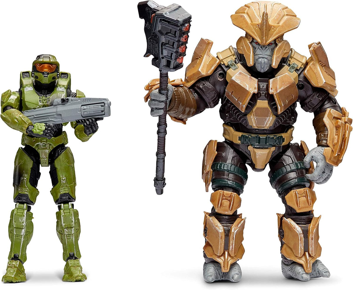 Halo Infinite World of Halo Master Chief vs. Brute Chieftain 4" 2-Figure Pack - Flex Gamingproduct_type