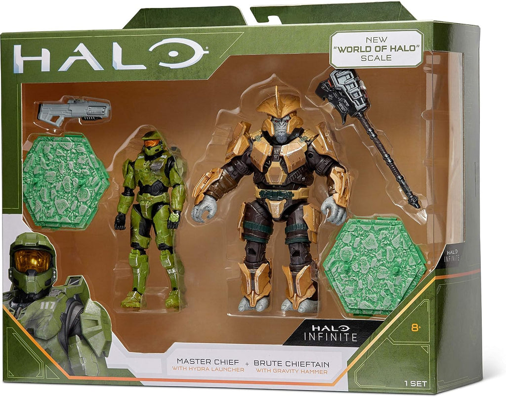 Halo Infinite World of Halo Master Chief vs. Brute Chieftain 4" 2-Figure Pack - Flex Gamingproduct_type