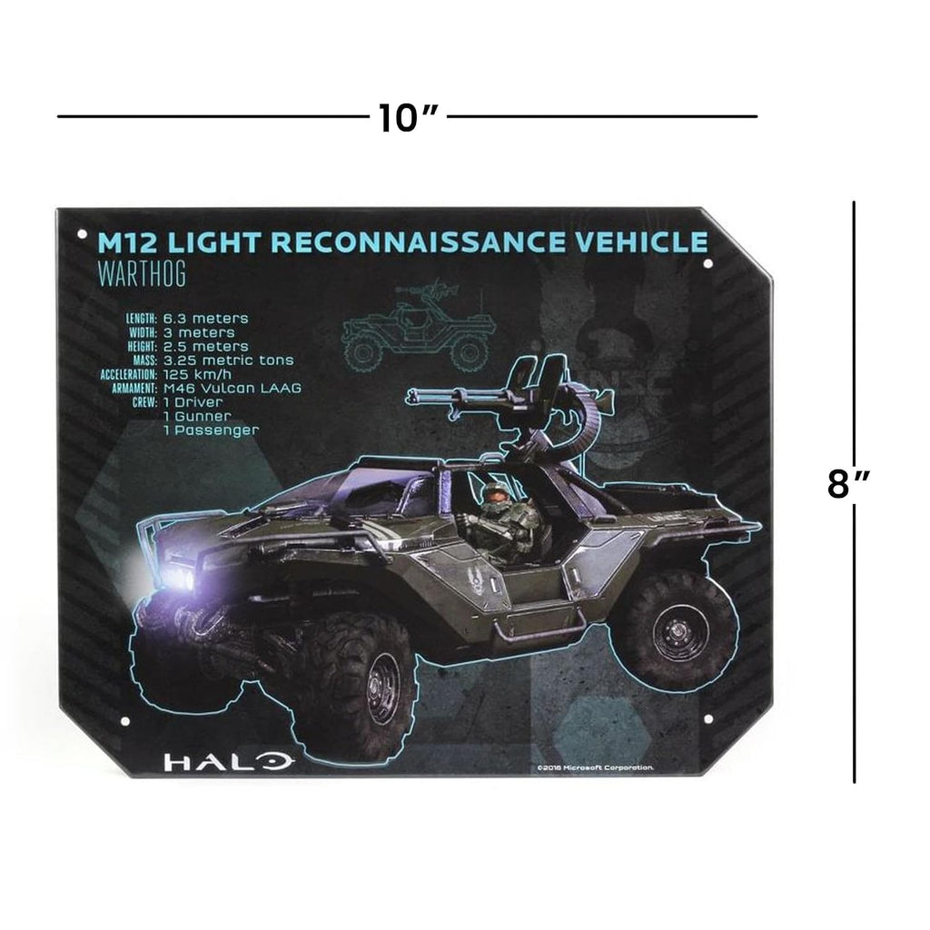 Halo M12 Warthog Specs Tin Sign – Officially Licensed Wall Decor - Flex Gamingproduct_type