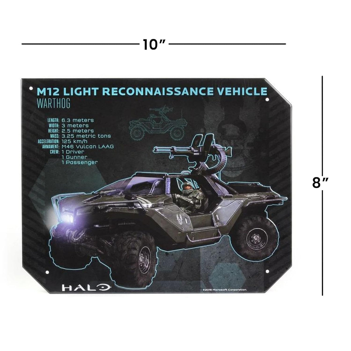 Halo M12 Warthog Specs Tin Sign – Officially Licensed Wall Decor - Flex Gamingproduct_type