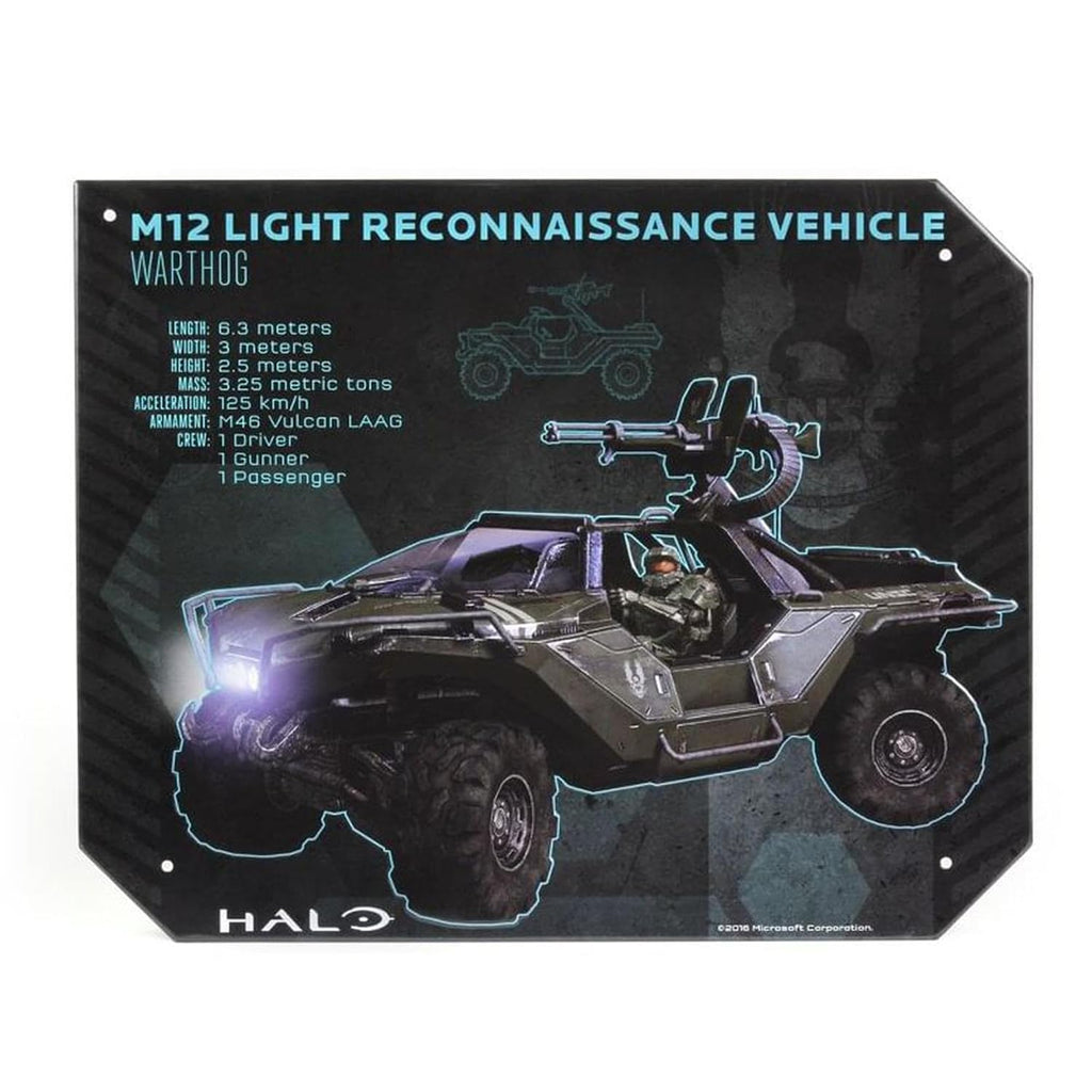 Halo M12 Warthog Specs Tin Sign – Officially Licensed Wall Decor - Flex Gamingproduct_type