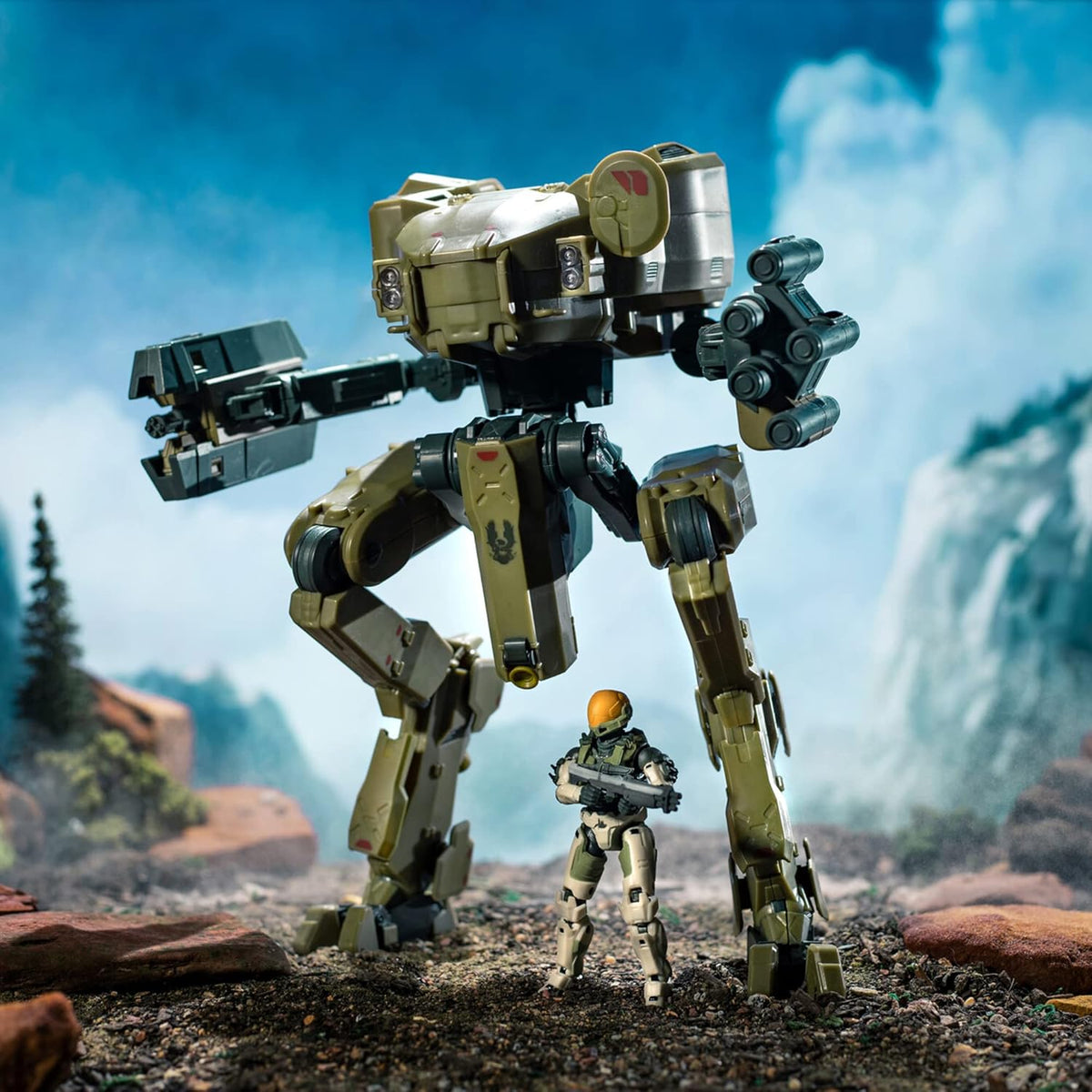 Halo World of Halo UNSC Mantis Deluxe Figure with Spartan EVA Pilot - Flex Gamingproduct_type