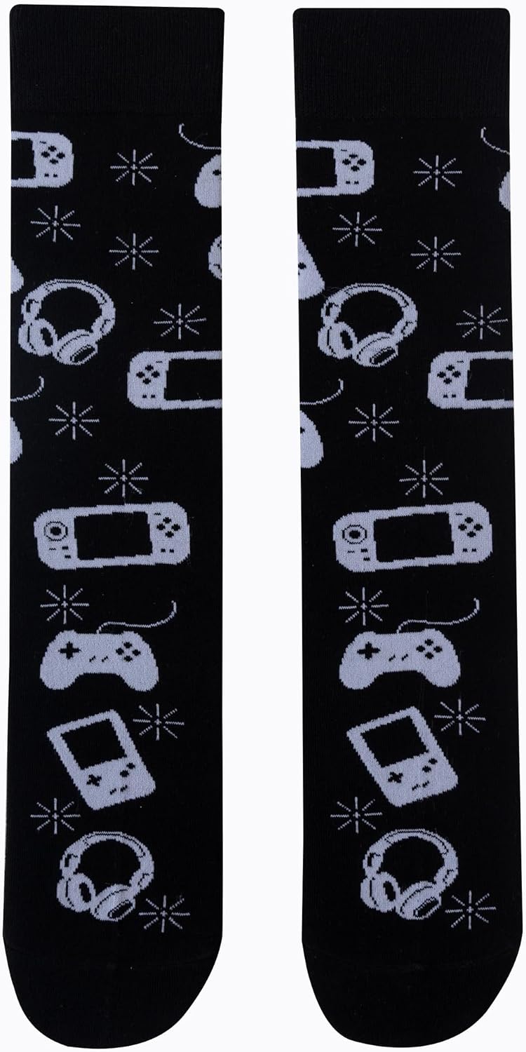 Hapfine "Don't Disturb I'm Gaming" Crew Socks – One Size - Flex Gamingproduct_type
