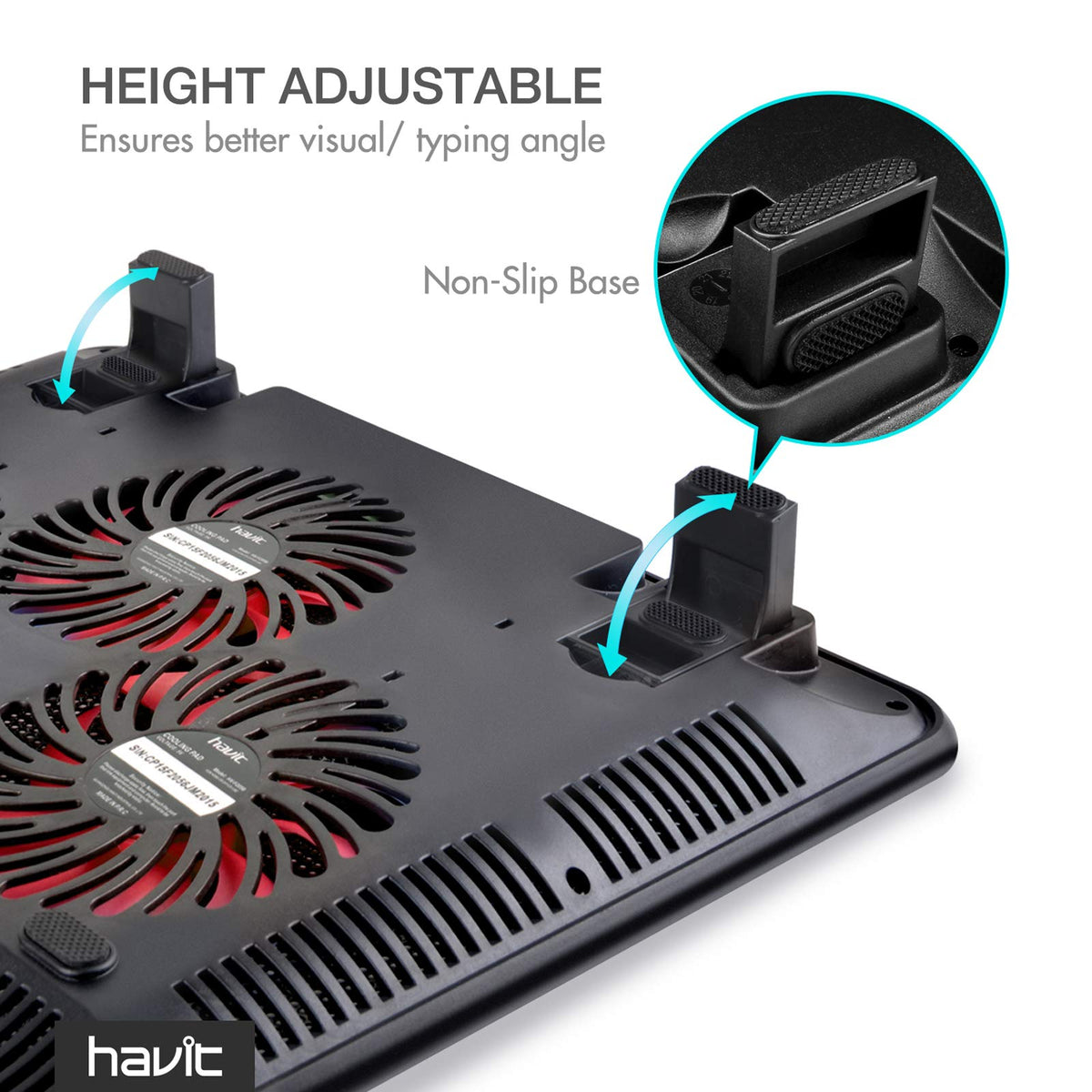 HAVIT HV-F2056 Laptop Cooling Pad 15.6–17 Inch – 3 Colors - Flex Gamingproduct_type