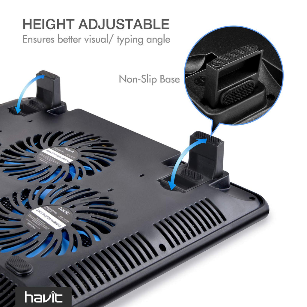 HAVIT HV-F2056 Laptop Cooling Pad 15.6–17 Inch – 3 Colors - Flex Gamingproduct_type