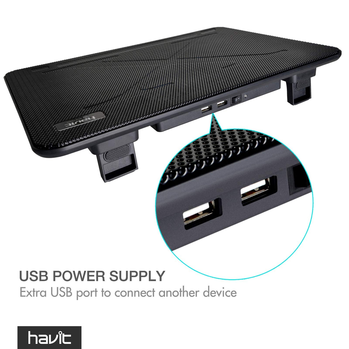 HAVIT HV-F2056 Laptop Cooling Pad 15.6–17 Inch – 3 Colors - Flex Gamingproduct_type
