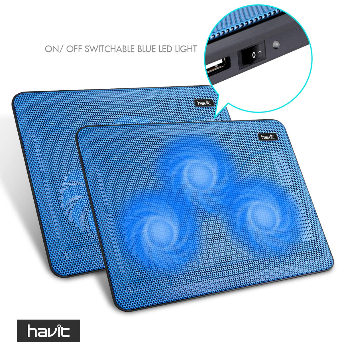 HAVIT HV-F2056 Laptop Cooling Pad 15.6–17 Inch – 3 Colors - Flex Gamingproduct_type