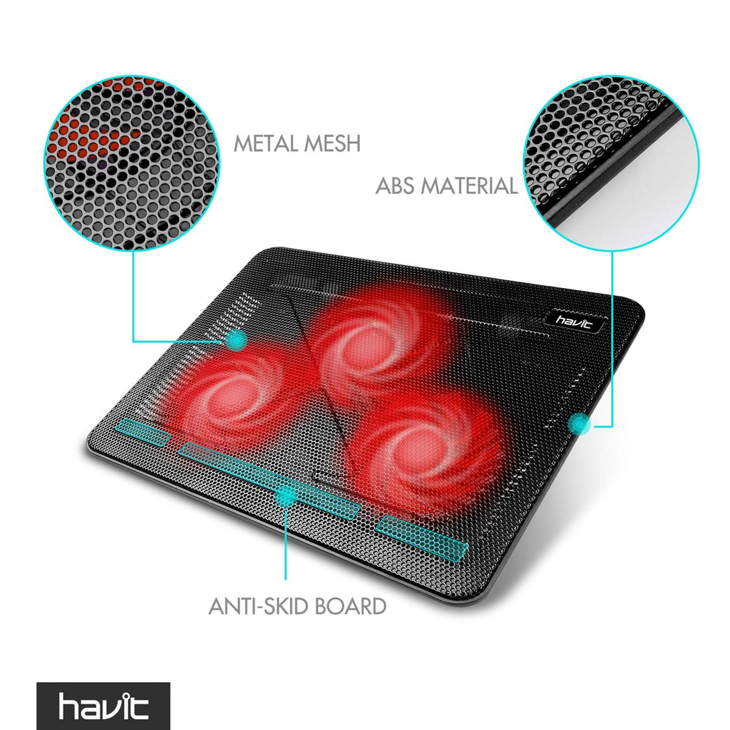 HAVIT HV-F2056 Laptop Cooling Pad 15.6–17 Inch – 3 Colors - Flex Gamingproduct_type