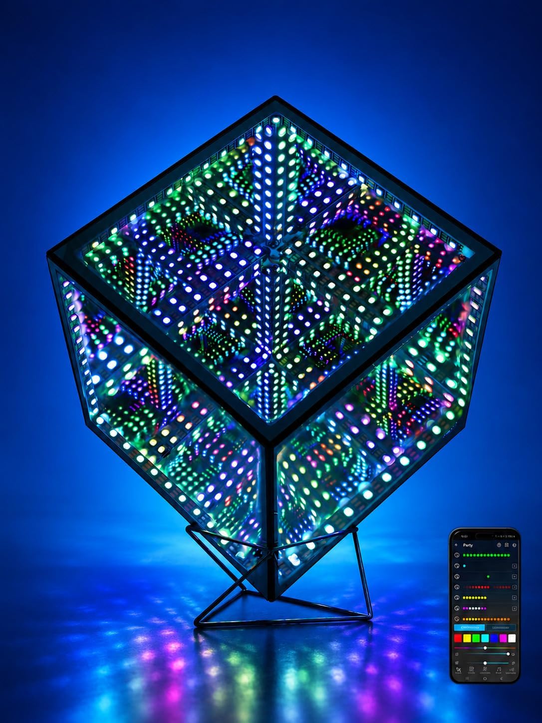 Heepulor Infinity Mirror Hyper Cube LED Lamp – 4 Sizes - Flex Gamingproduct_type